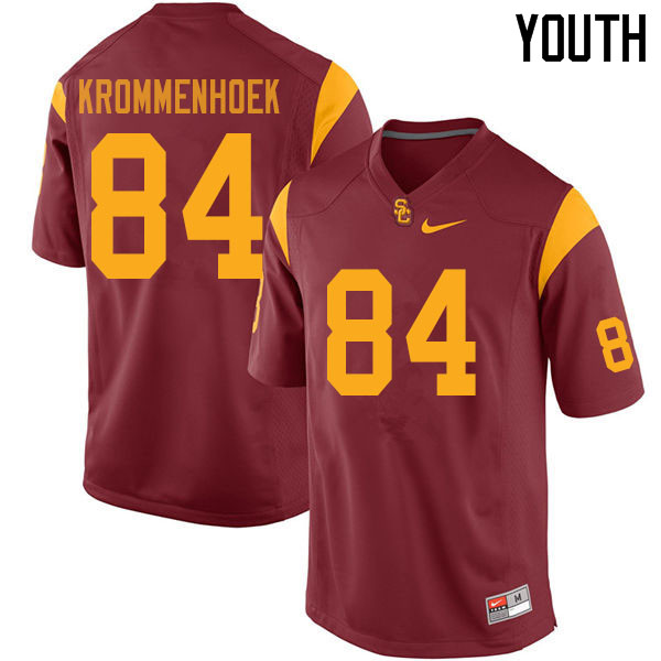 Youth #84 Erik Krommenhoek USC Trojans College Football Jerseys Sale-Cardinal